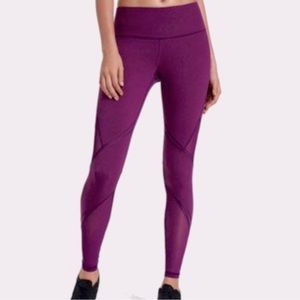 Victoria’s Secret Sport VSX Knockout Tight Burgundy Mesh Leggings M